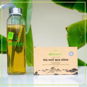 Combo 2 hộp Trà Khổ Qua Rừng Mudaru hộp 25 túi lọc thanh nhiệt mát gan