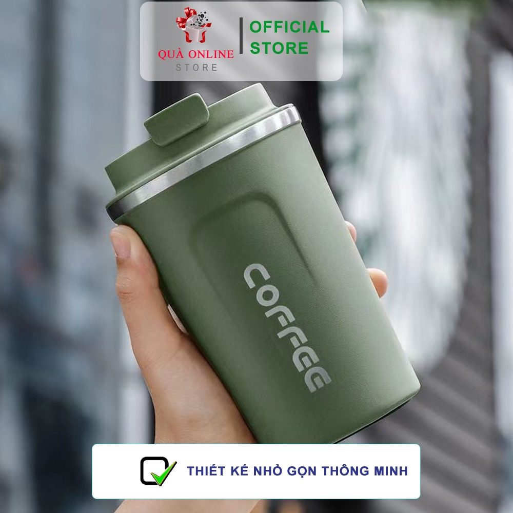 Ly giữ nhiệt Coffee Holic 350 ml hiển thị nhiệt độ khắc tên theo yêu cầu | Cốc giữ nhiệt Chính hãng