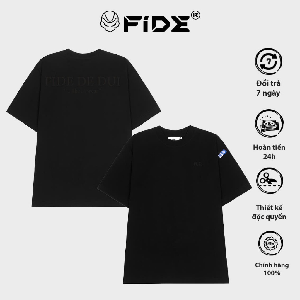 Ảnh Áo thun FIDE phông unisex form rộng local brand nam nữ cổ tròn oversize - AT115 1