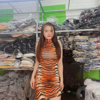Đầm nữ/ đầm ôm body sexy/ đầm ôm dự tiệc/đầm sát nách cổ cao in 3D ngựa vằn trắng đen và vằn nâu cháy tôn dáng