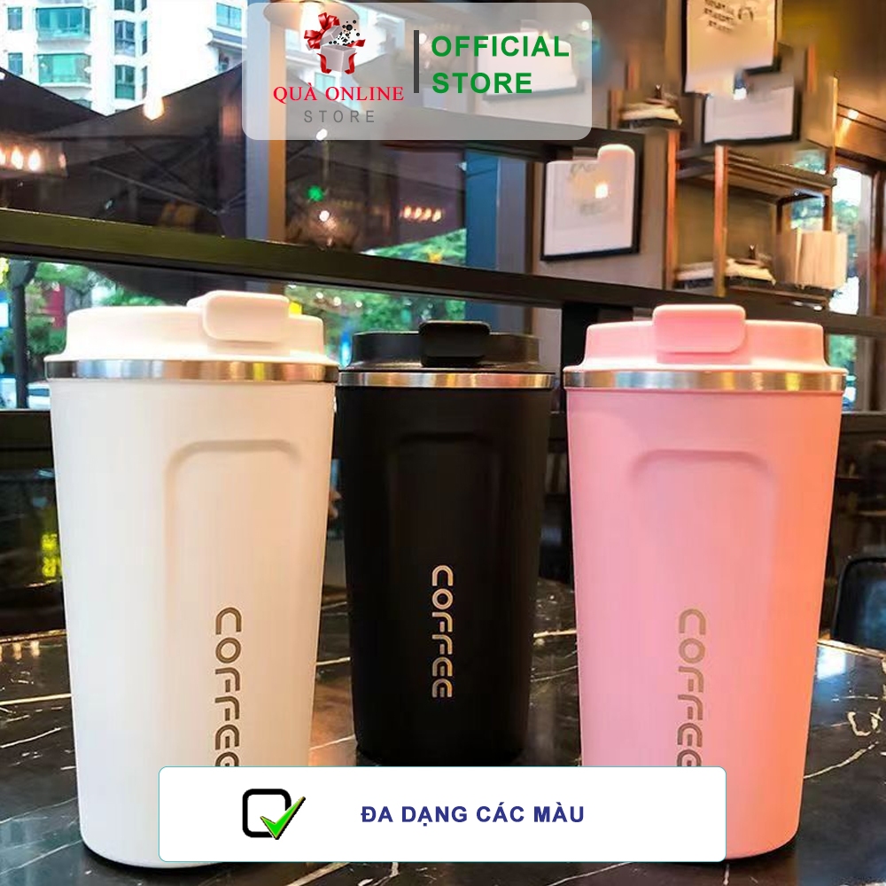 Ly giữ nhiệt Coffee Holic 510 ml hiển thị nhiệt độ khắc tên theo yêu cầu | Cốc giữ nhiệt Chính hãng