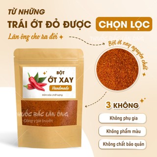 Bột ớt nguyên chất 100g (Nguyên liệu làm đồ ăn Hàn Quốc,khô,cay,thơm) - Lãn Ông