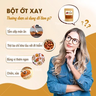 Bột ớt nguyên chất 100g (Nguyên liệu làm đồ ăn Hàn Quốc,khô,cay,thơm) - Lãn Ông