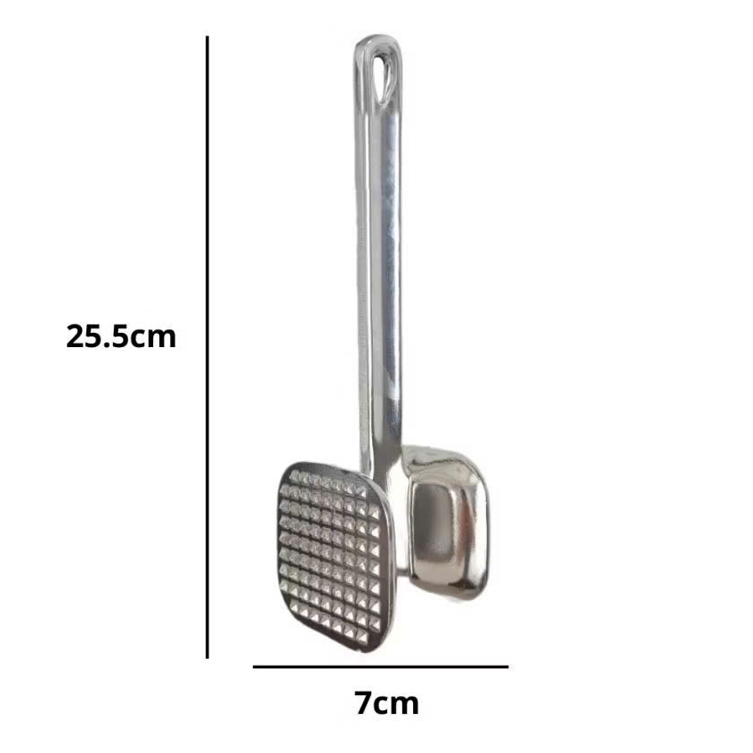 Búa dần thịt, đập đá, giã gừng tỏi, hợp kim không gỉ tiện dụng , BÚA ĐẬP THỊT 3IN1 - BUADAPTHIT9