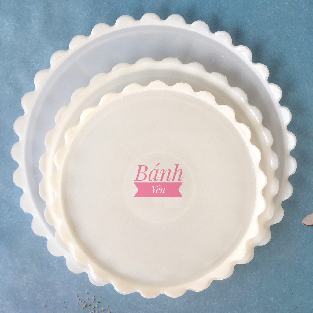 Dĩa nhựa đựng bánh kem/ rau câu