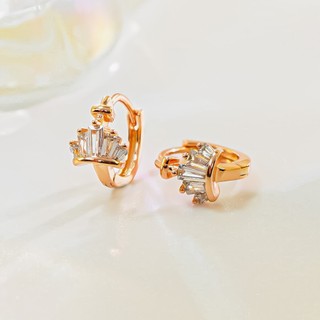 Khuyên tai nữ LAMY Crown Queen Earrings Rose Gold 3290