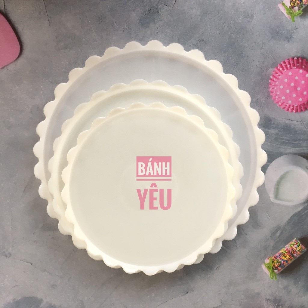 Dĩa nhựa đựng bánh kem/ rau câu