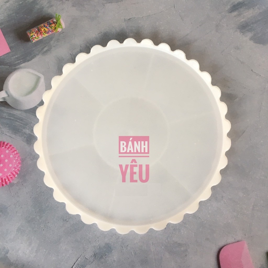 Dĩa nhựa đựng bánh kem/ rau câu