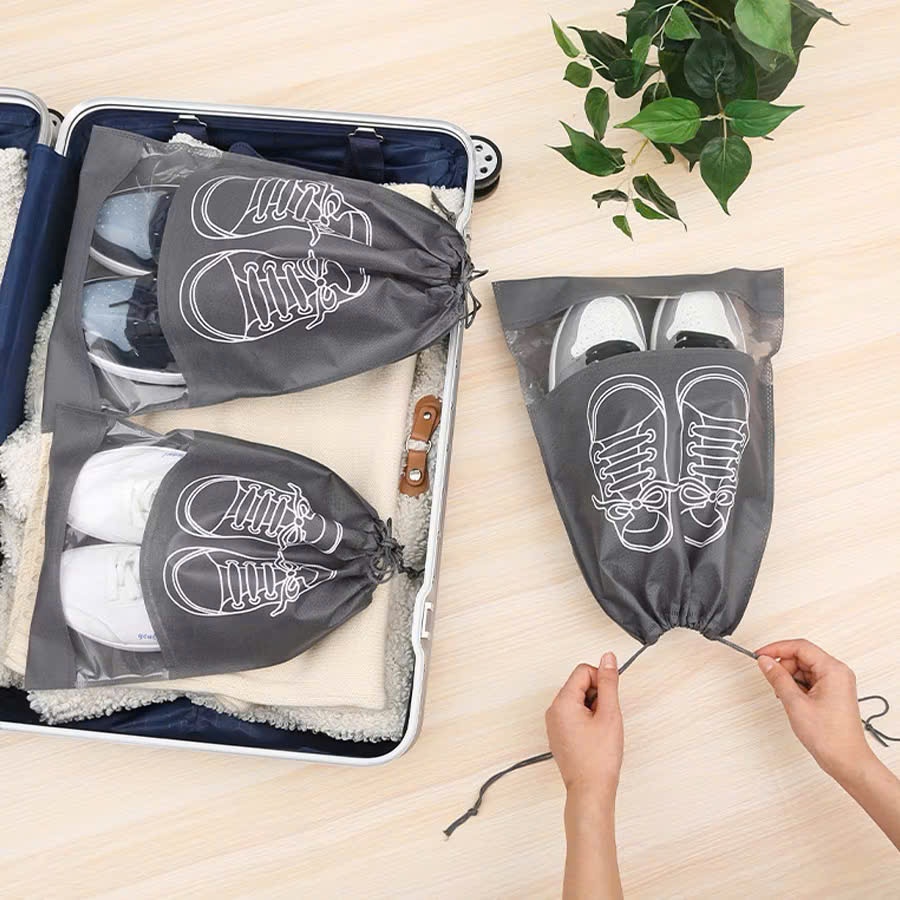 TÚI ĐỰNG GIÀY - COMBO 10 Túi Đựng Giày Dép Du Lịch Có Dây Rút Tiện Lợi , Túi Bảo Quản Giày Dép Thể Thao Chống Bụi Bẩn