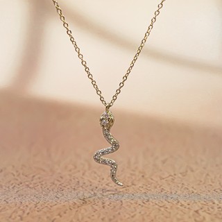 Dây chuyền bạc nữ LAMY Snake Shaped Pendant Necklace Silver 6409