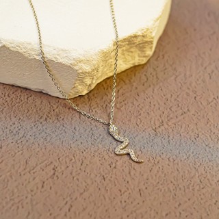 Dây chuyền bạc nữ LAMY Snake Shaped Pendant Necklace Silver 6409