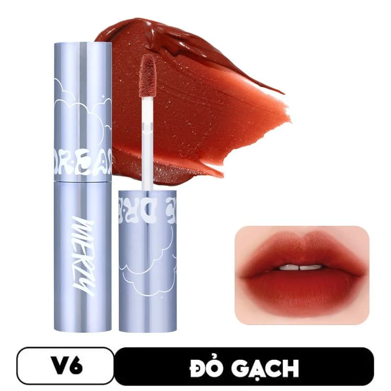 Son Kem Lì Merzy V6 vỏ xanh Blue Dream - Đỏ Gạch | Shopee Việt Nam