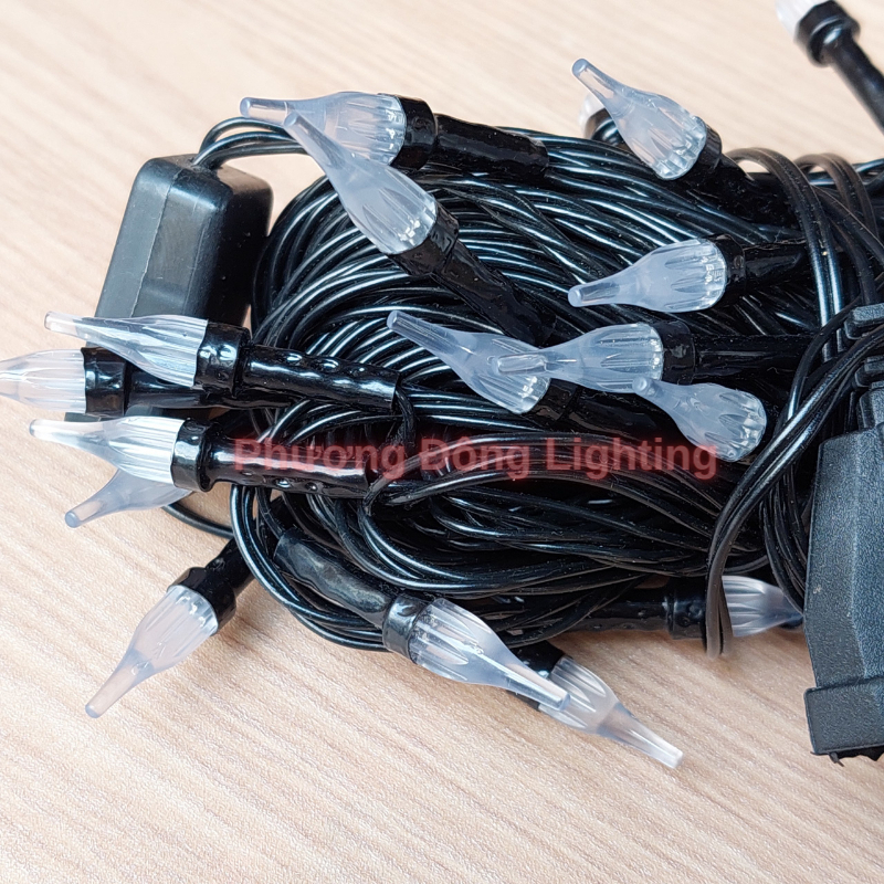 Dây đèn LED chớp Kiểu Giọt Nước 10m - 40 bóng - Trang trí Noel - Lễ - Tết
