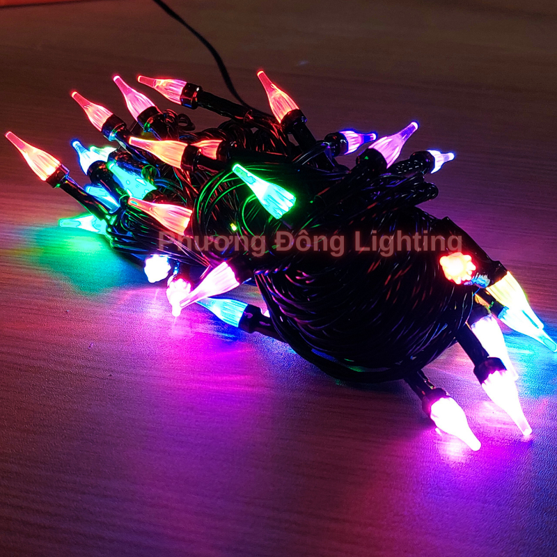 Dây đèn LED chớp Kiểu Giọt Nước 10m - 40 bóng - Trang trí Noel - Lễ - Tết