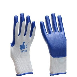 Bịch 12 Đôi Găng Tay Lao Động Phủ Sơn Xanh 518 Giá Sỉ Bền Đẹp - Bao Tay Bảo Hộ Dùng Trong Cơ Khí Xây Dựng