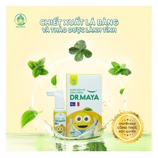 Dung dịch xịt răng miệng Dr.Maya 30ml phòng sâu răng,viêM lợi,nấm miệng,tưa lưỡi cho bé