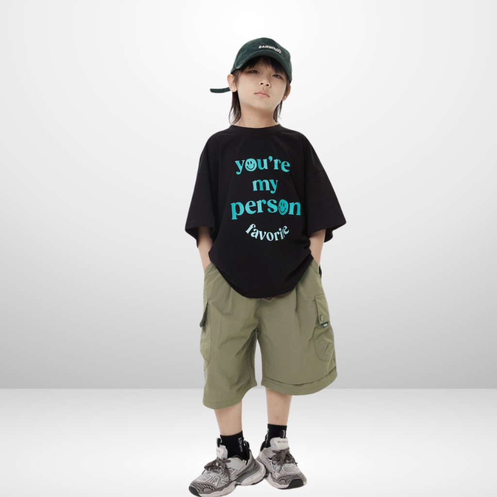 Áo Thun Ngắn Tay Mùa Hè Cho Bé Trai, Bé Gái In Hình Năng Động, Cổ Tròn | JJ Kids Fashion