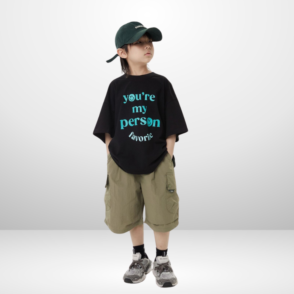 Áo Thun Ngắn Tay Mùa Hè Cho Bé Trai, Bé Gái In Hình Năng Động, Cổ Tròn | JJ Kids Fashion