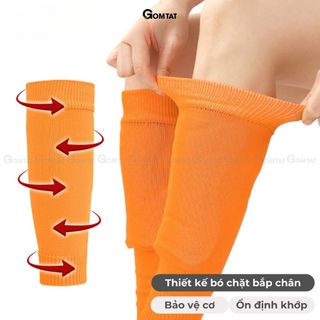 Tất ống chân đá bóng GOMTAT bảo vệ cơ, vớ ống chân chất polyester khử mùi êm chân - TIA-ONG-2506