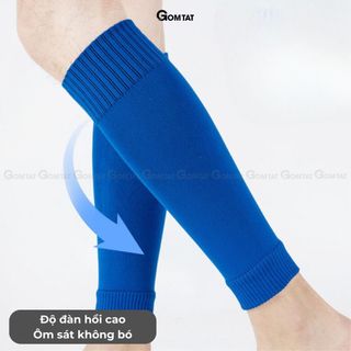 Tất ống chân đá bóng GOMTAT bảo vệ cơ, vớ ống chân chất polyester khử mùi êm chân - TIA-ONG-2506