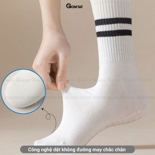 Tất chống trượt tập yoga GOMTAT, vớ thể thao có đệm nút silicon chống trượt ngã - TIA-YOGA-2507