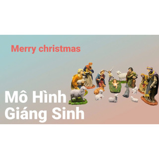 Bộ 13 Tượng giáng sinh mini  26cm - Mang Lại Vẻ Đẹp Ấm Áp Cho Mùa Giáng Sinh
