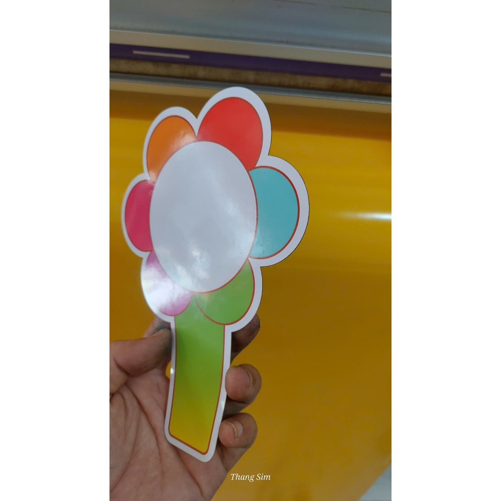 Thẻ Hoa Ghi Đáp Án ép plastic viết xóa được, kích thước 20 x 14cm ( COMBO 10 THẺ )