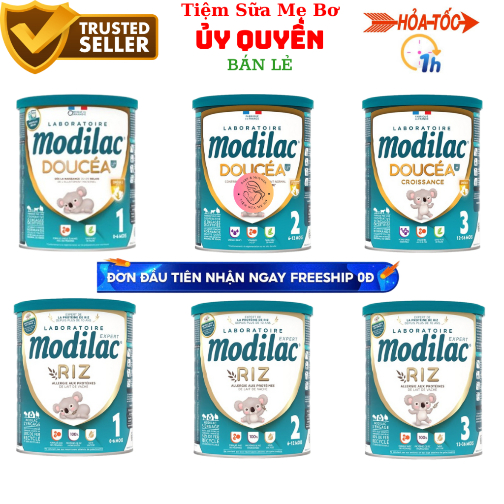 Sữa bột Modilac chính hãng, 2 dòng Doucéa - Expert Riz sữa công thức ...