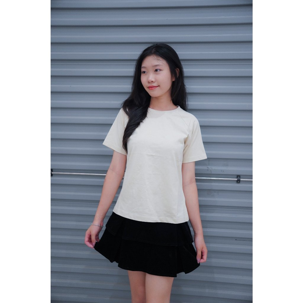 [Vái Cotton 250] Áo Baby Tee Trơn Raplan Nhiều Màu Vải Cotton 250gsm Cao Cấp Đanh Mịn Không Xù Bai Nhão - BBR