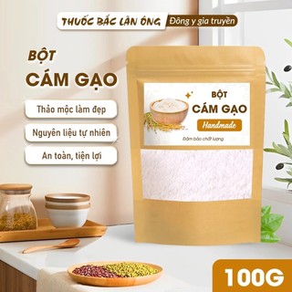Bột gạo nguyên chất 100g, bột cám gạo dưỡng trắng da, mờ nám - Lãn Ông