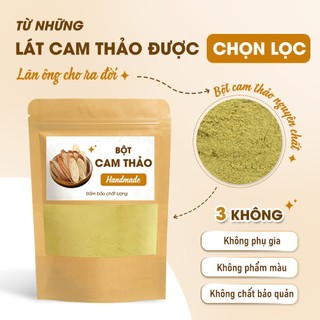 Bột cam thảo 1kg, nguyên chất, thơm mịn, bột pha uống, đắp mặt - Lãn Ông