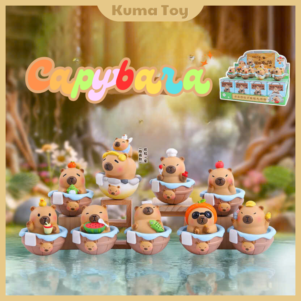 [Blindbox] Mô hình Capybara Bộ trưởng ngoaị giao tắm lớn - hộp mù blind