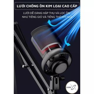 Micro-Micro Livestream, Thu Âm Chuyên Nghiệp ME6S Core X- LED RGB-Lọc 99% Tạp Âm-Thu Âm 360 Độ-BH12T