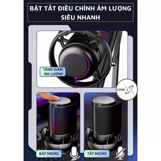 Micro-Micro Livestream, Thu Âm Chuyên Nghiệp ME6S Core X- LED RGB-Lọc 99% Tạp Âm-Thu Âm 360 Độ-BH12T