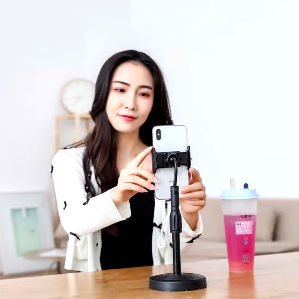 Giá Đỡ Điện Thoại Để Bàn, Quay, Kệ Đỡ Điện Thoại Livestream, Xem Video xoay 360 độ L7 hàng chuẩn - MA: KEPDIENTHOAI69