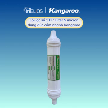 Lõi lọc thô số 1 dạng đúc cắm nhanh Kangaroo PP Filter 5 Micron Hàng Chính Hãng