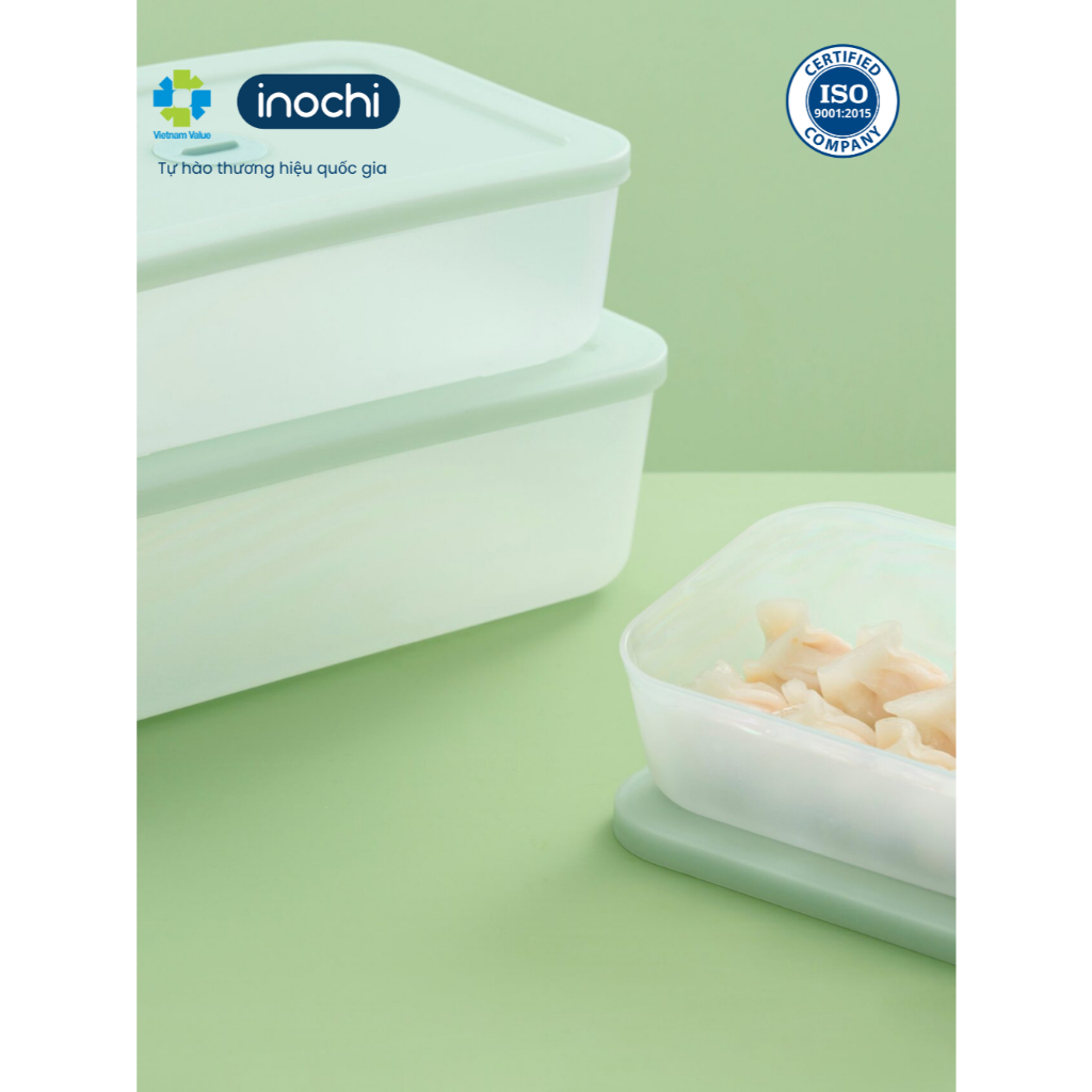 Bộ 4/ Bộ 7 Hộp Thực Phẩm TRỮ ĐÔNG Hokkaido 290-900-2500-3600ml Cao Cấp, Kháng Khuẩn, An Toàn