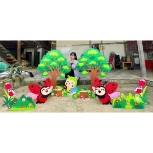 Tiểu cảnh trang trí, tiểu cảnh kể truyện, trang trí, sa bàn, trang trí mầm non, kể truyện, khung rối