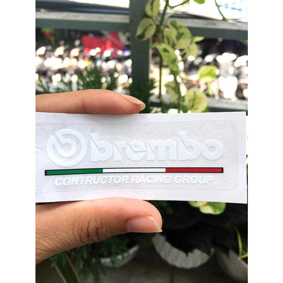 Tem in UV, BREM BO cờ Ý nền trong suốt. Decal chống nước, không bay màu. Sticker cao cấp