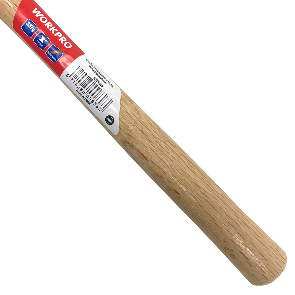 Búa 2 đầu WORKPRO 1 đầu bằng và 1 đầu bi 225g (8oz) 337g(12Oz) cán gỗ WP241024 WP241025 - Hàng chuẩn chính hãng