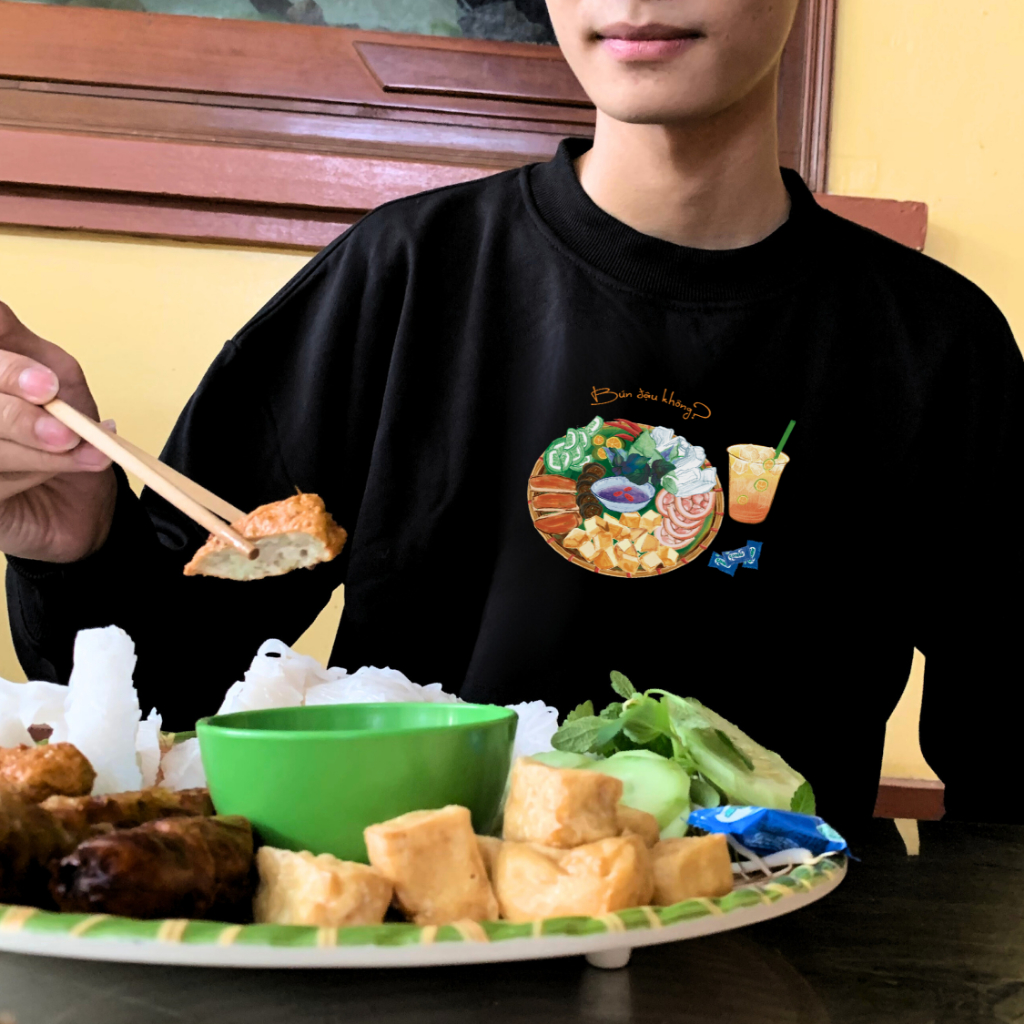 Áo dài tay Sweater nỉ chân cua (Nỉ Da Cá) thương hiệu Goodore mẫu Bún Đậu dáng Oversize năng động mùa thu đông