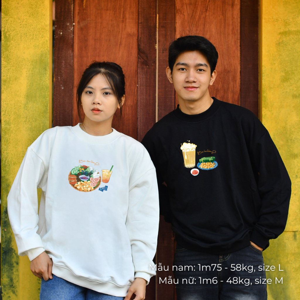 Áo dài tay Sweater nỉ chân cua (Nỉ Da Cá) thương hiệu Goodore mẫu Bia Hơi dáng Oversize năng động mùa thu đông
