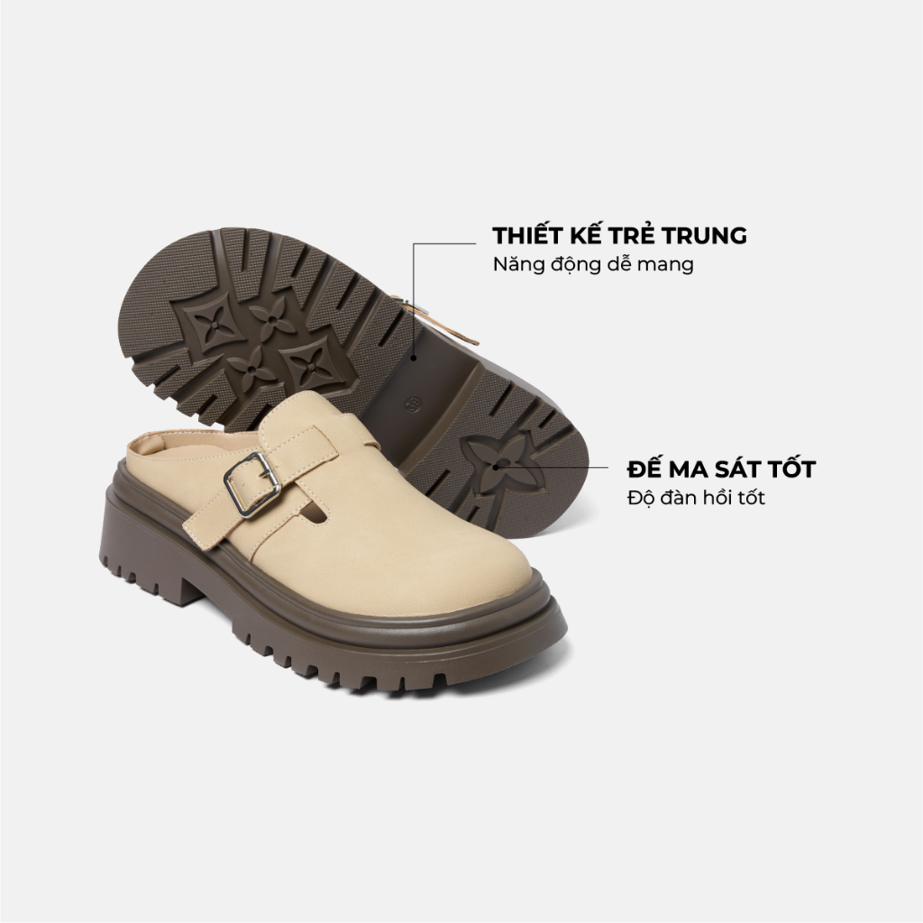 [ SẴN FULLSIZE - HOẢ TỐC ] Giày sục hở gót đế cao 5cm, giày nhẹ ôm dáng chân, thiết kế trẻ trung năng động -latlatshoes | BigBuy360 - bigbuy360.vn