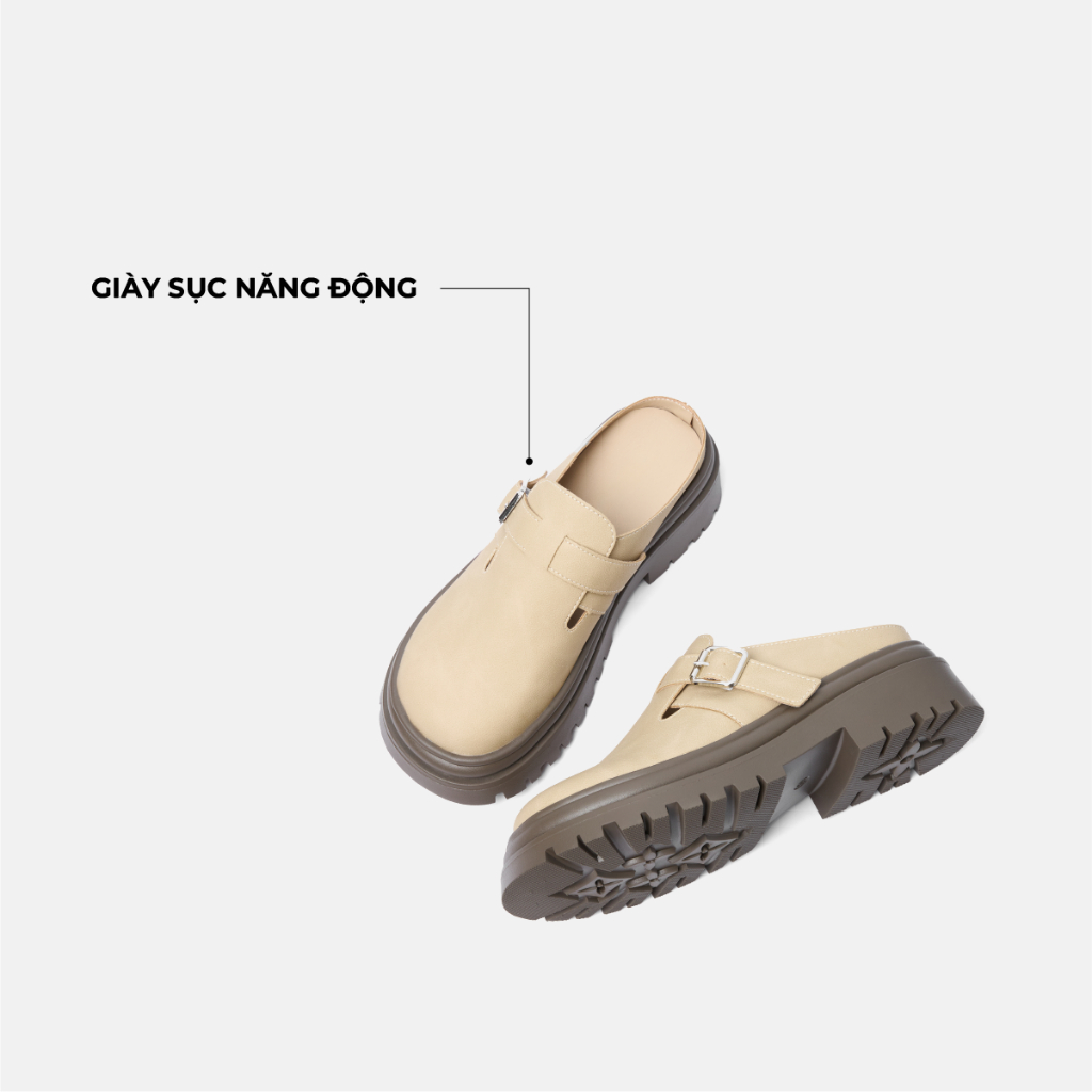 [ SẴN FULLSIZE - HOẢ TỐC ] Giày sục hở gót đế cao 5cm, giày nhẹ ôm dáng chân, thiết kế trẻ trung năng động -latlatshoes | BigBuy360 - bigbuy360.vn