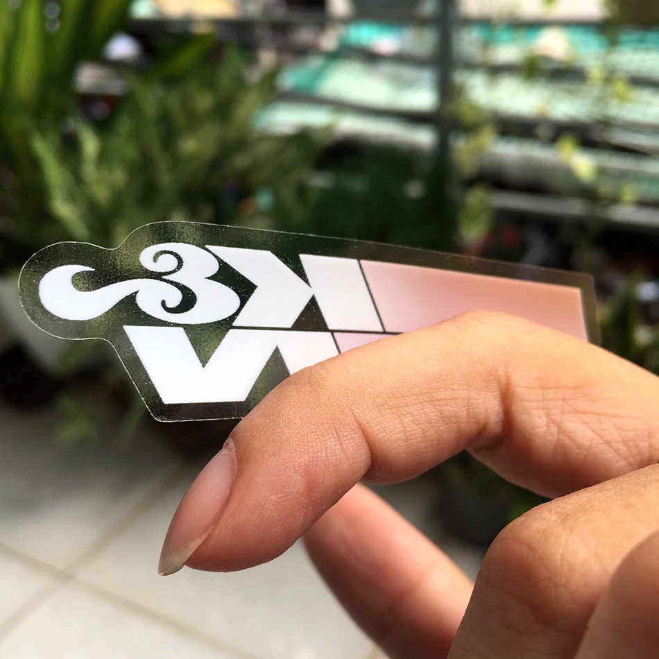 Tem in UV, KN nền trong suốt. Decal chống nước, không bay màu. Sticker cao cấp