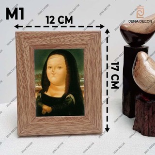 Khung ảnh Lisa, ảnh Van Gogh, ảnh Edison,...chế hài hước, khung ảnh để bàn mini kích thước 12*17