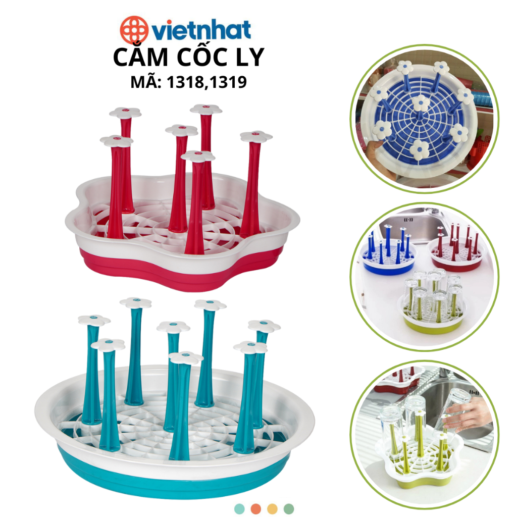 Khay úp cốc, Khay cắm cốc Chính Hãng VIỆT NHẬT (Mã 1318,1319)