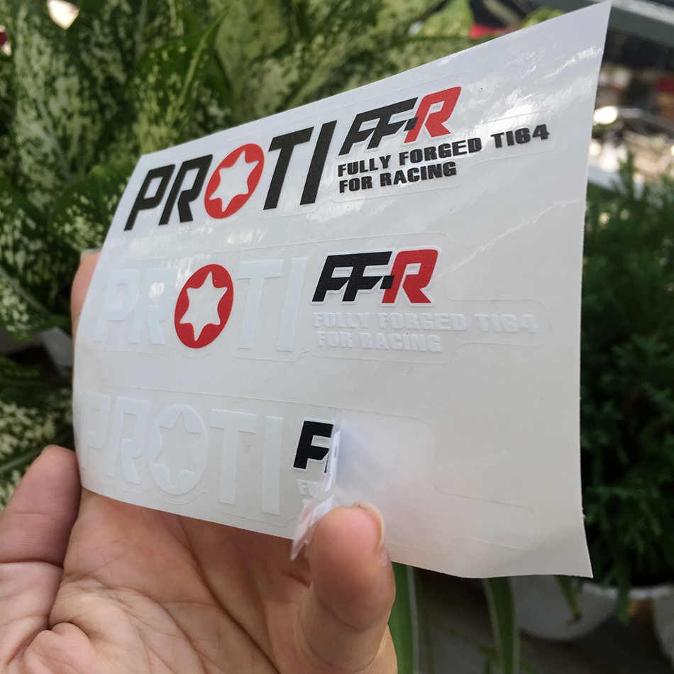 Tem in UV, PROTI nền trong suốt. Decal chống nước, không bay màu. Sticker cao cấp