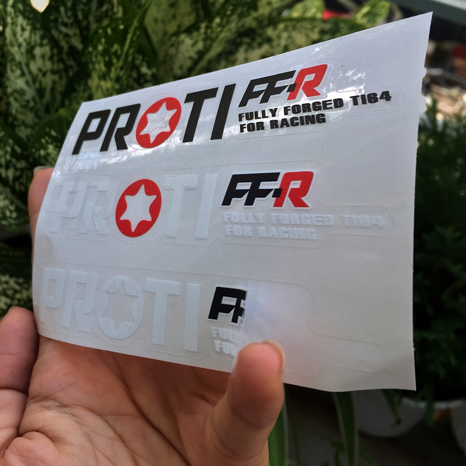 Tem in UV, PROTI nền trong suốt. Decal chống nước, không bay màu. Sticker cao cấp