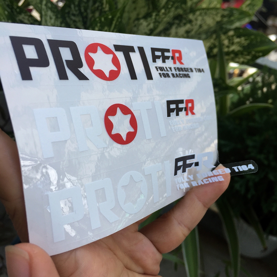 Tem in UV, PROTI nền trong suốt. Decal chống nước, không bay màu. Sticker cao cấp